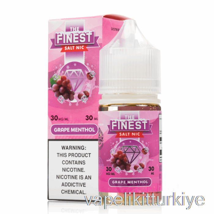 Vape Elektronik Sigara üzüm Mentol - En Iyi Tuz Nic - 30ml 30mg
